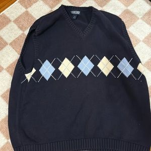 Golf style vest navy blue